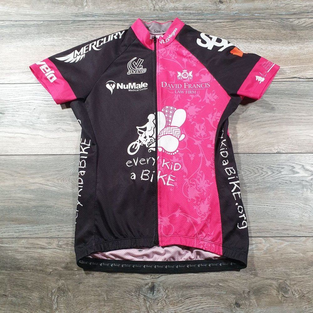 JL Velo Womens Small S Cycling Jersey Shirt Short Sleeve Road Bicycle Racing
